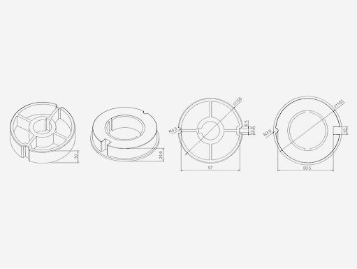 106mm Crown and Drive