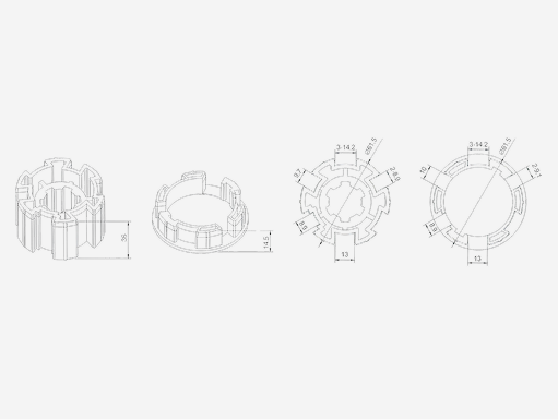 A2436 Slidetrack & Rollease 63mm tube